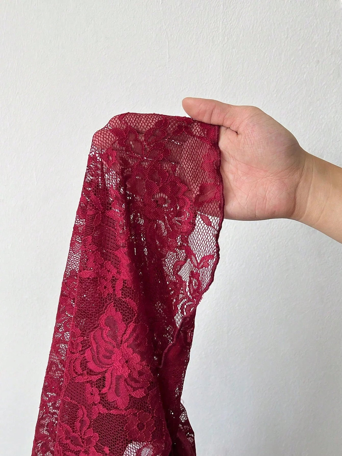 Women's Sheer Floral Lace Blouse