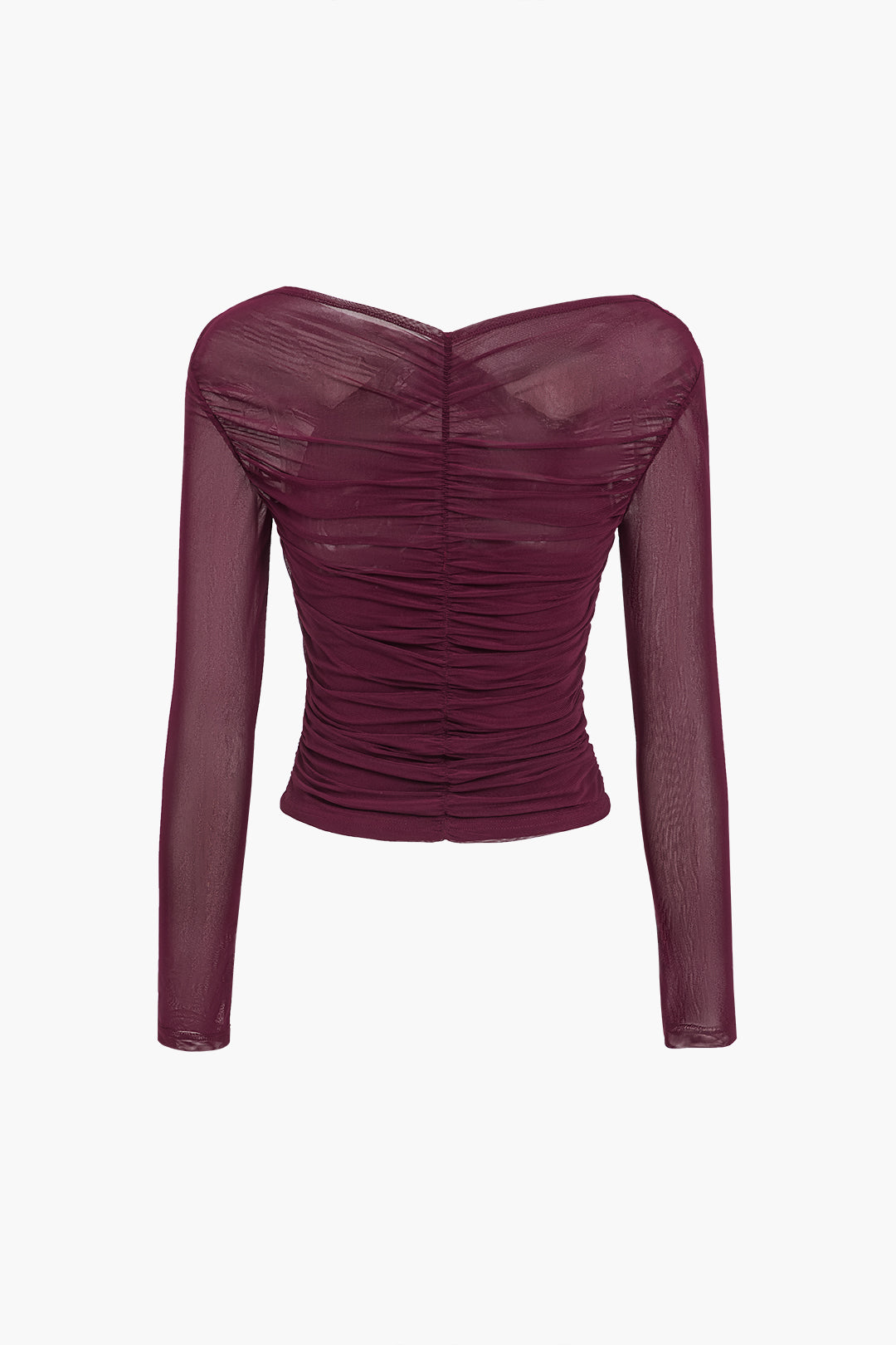 Women's Sheer Mesh Long Sleeve Top