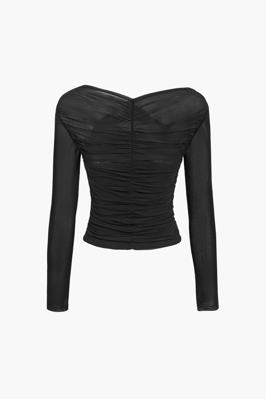 Women's Sheer Mesh Long Sleeve Top
