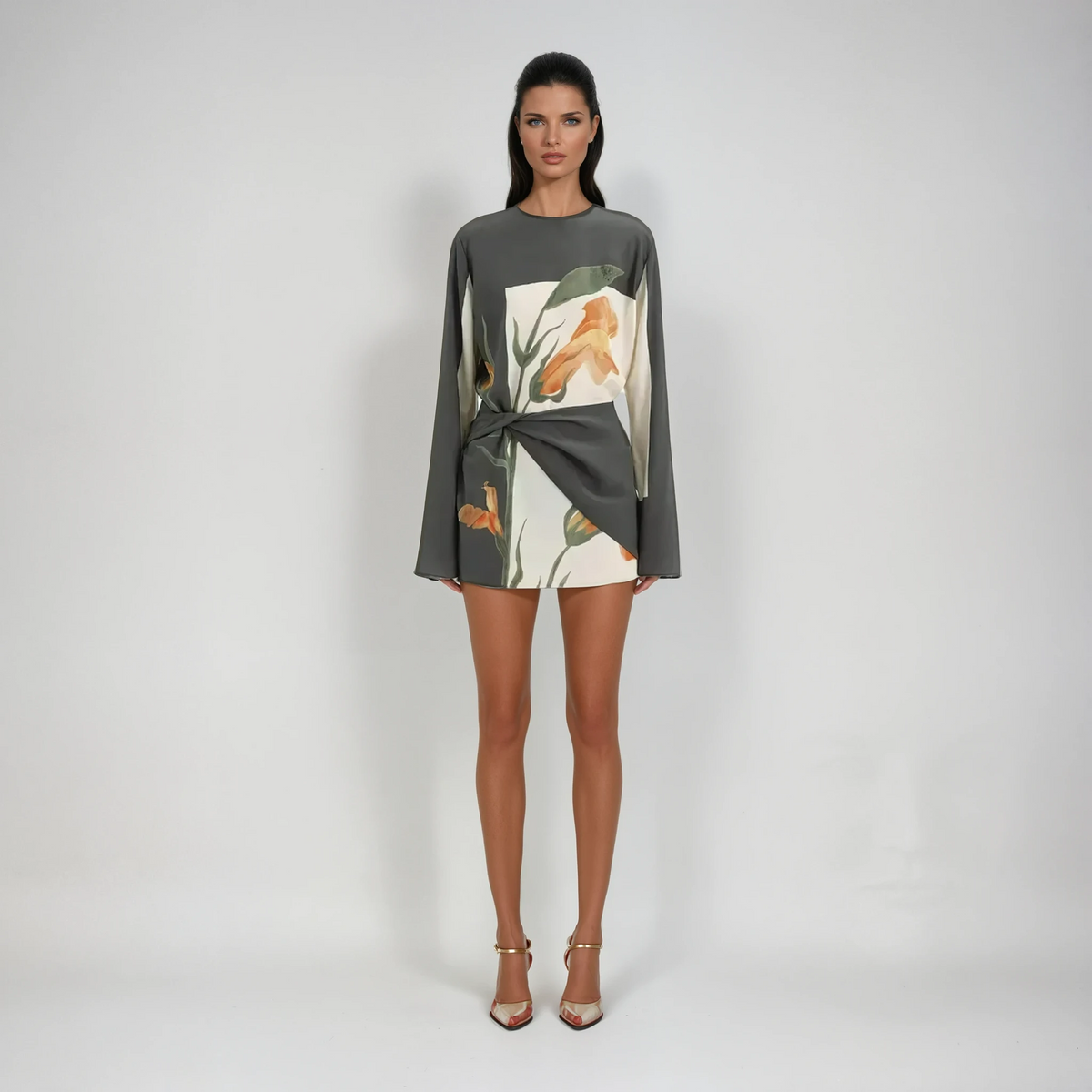 Women's Silk Crepe Mini Dress