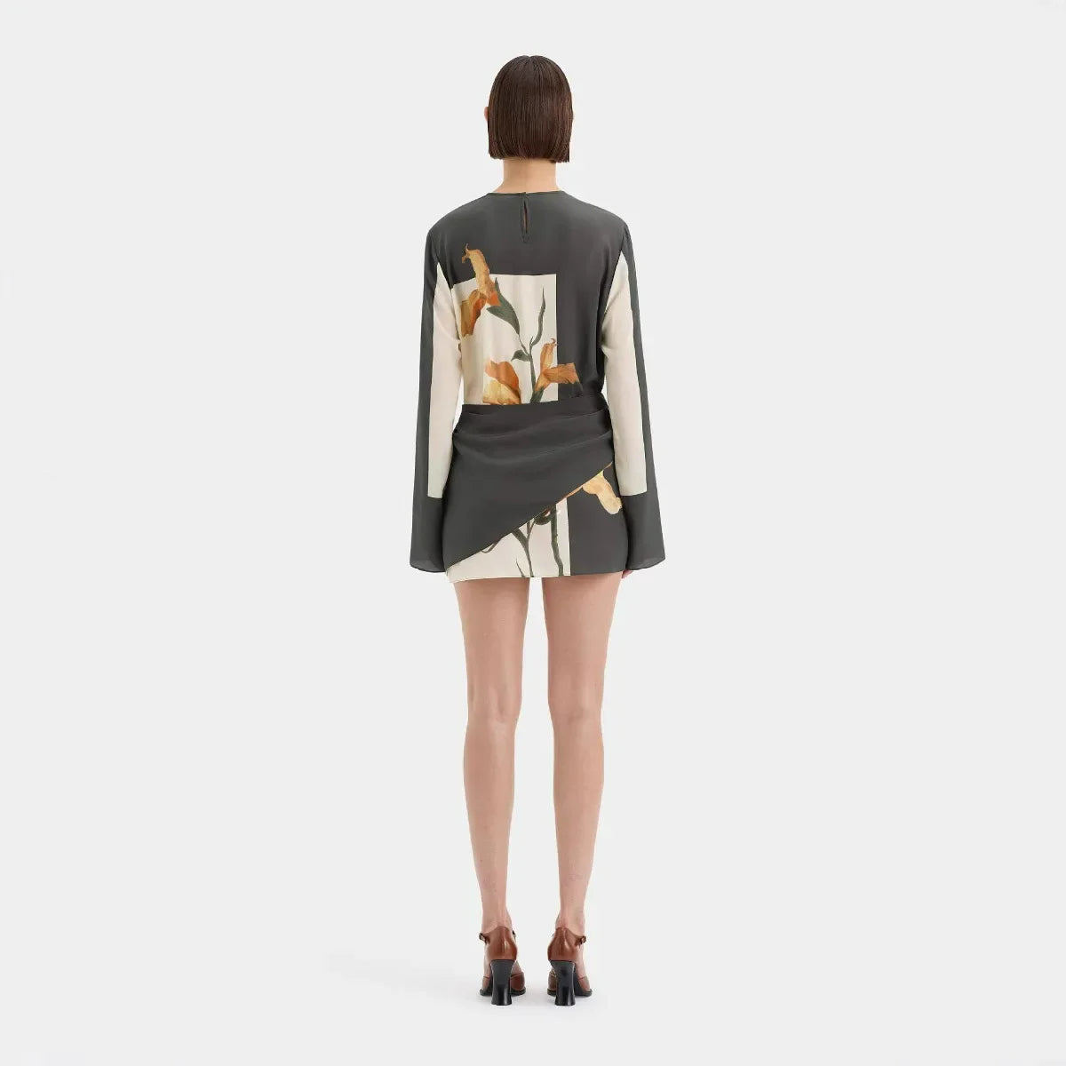 Women's Silk Crepe Mini Dress