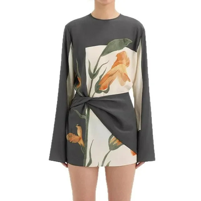 Women's Silk Crepe Mini Dress