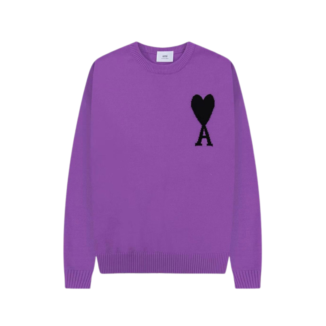 Men's Soft Knit Heart Sweater