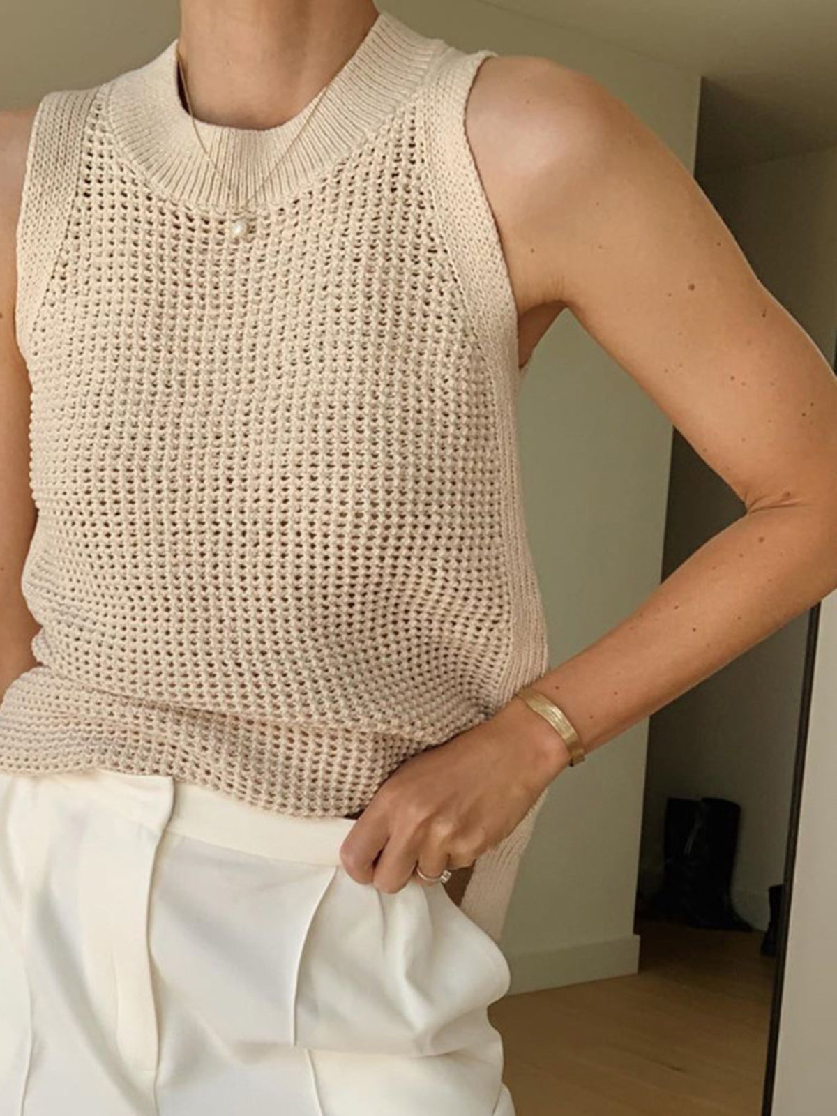 Women's Soft Knit Sleeveless Tank Top