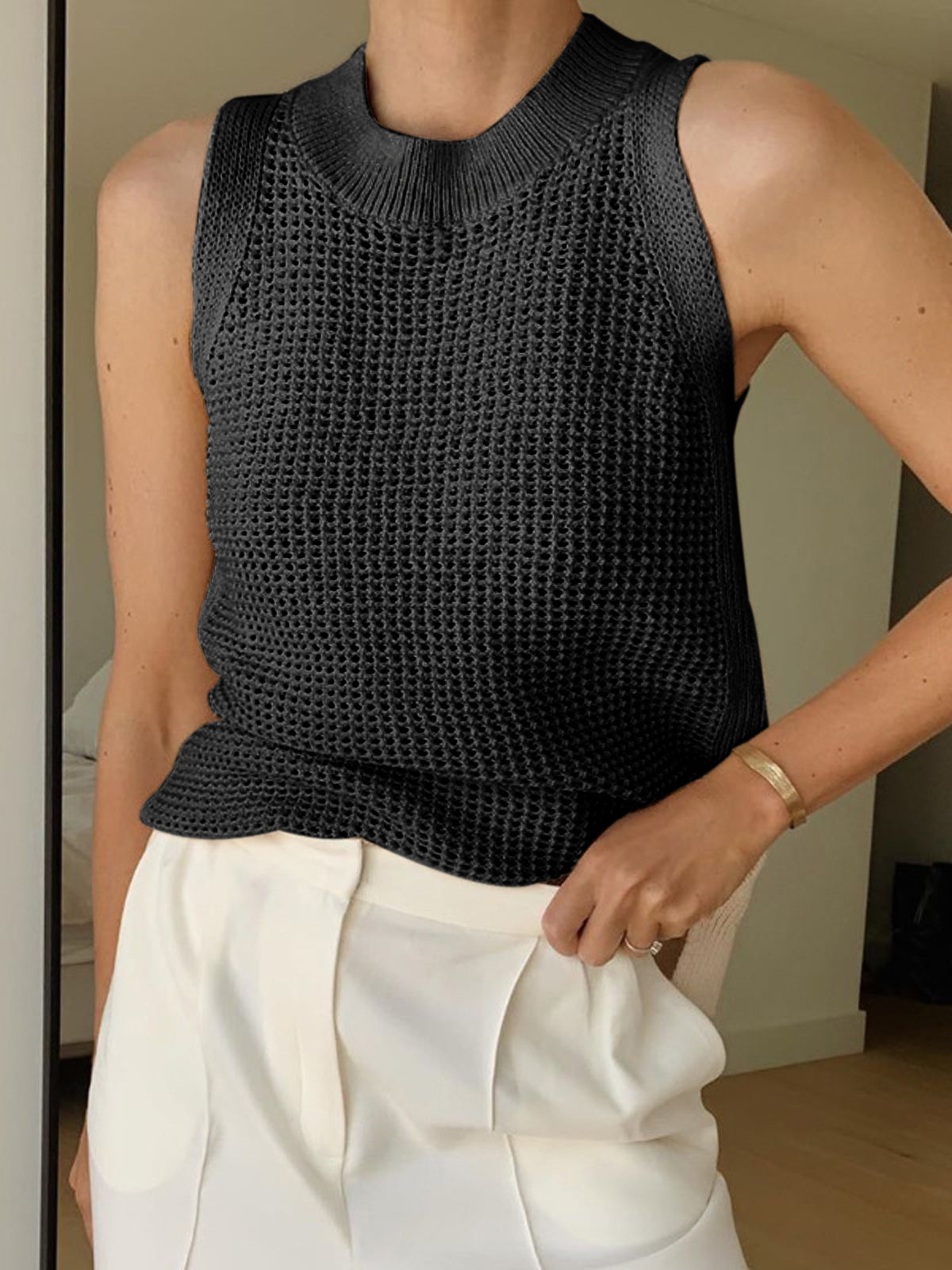 Women's Soft Knit Sleeveless Tank Top