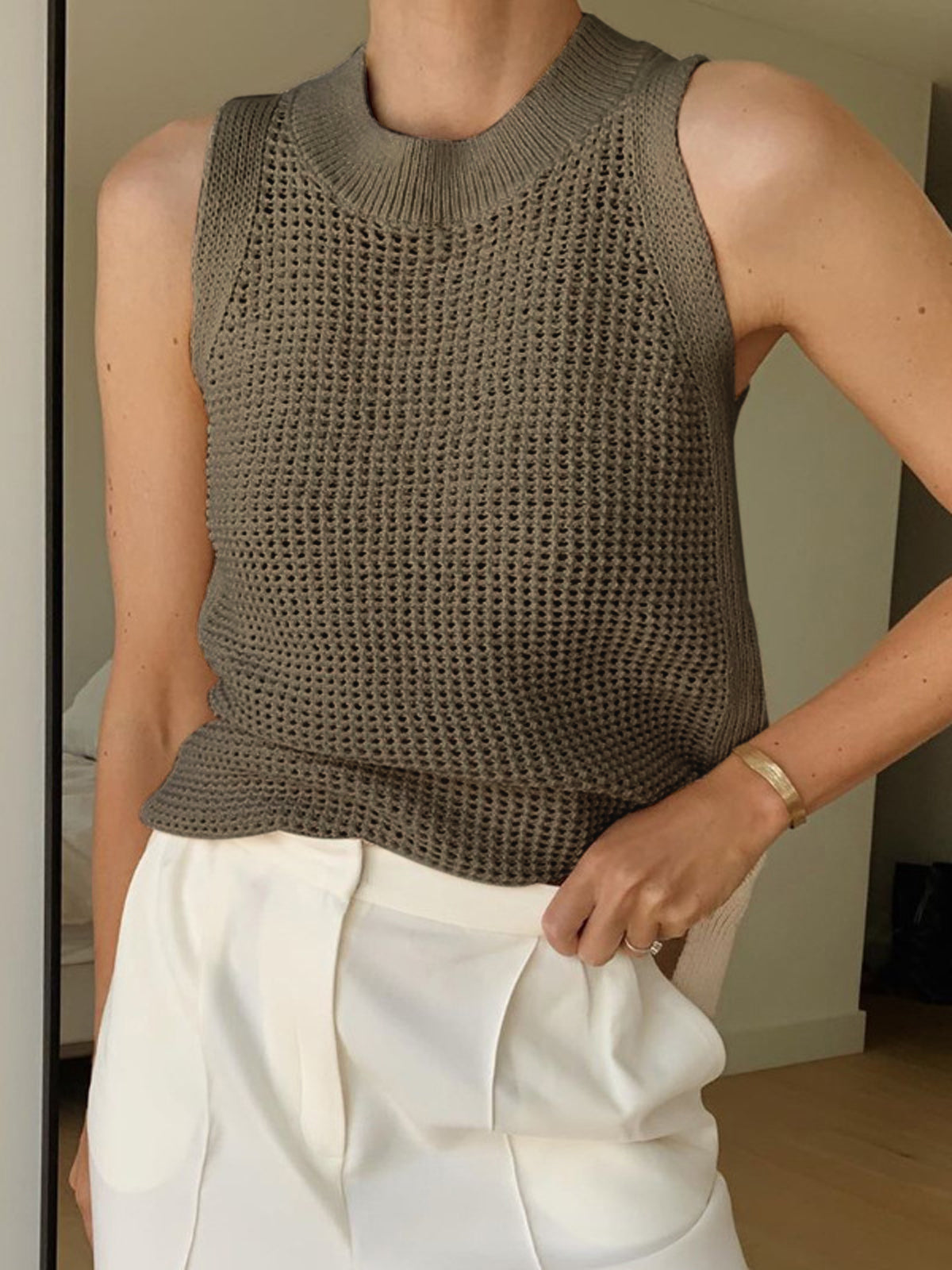 Women's Soft Knit Sleeveless Tank Top