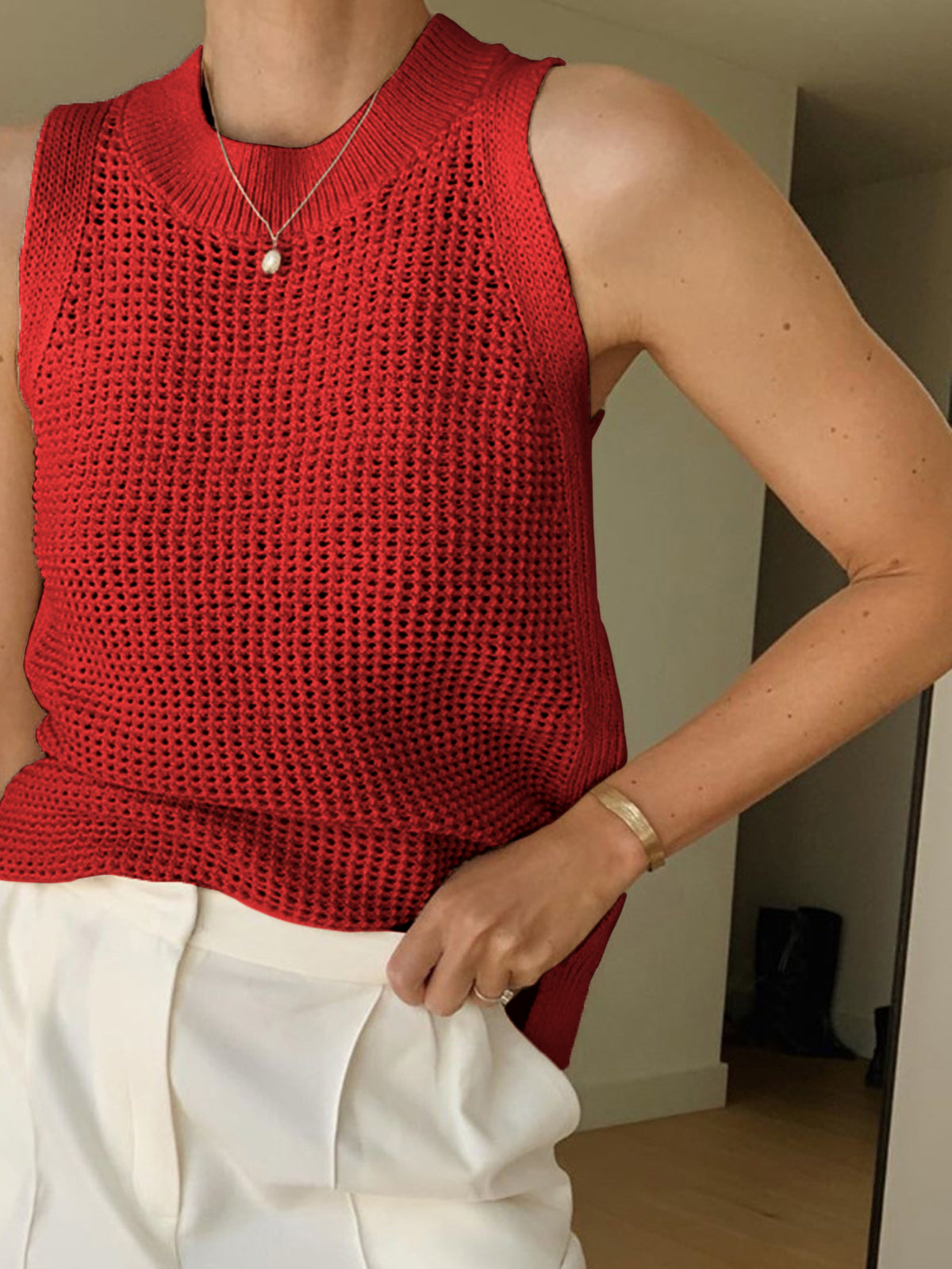 Women's Soft Knit Sleeveless Tank Top