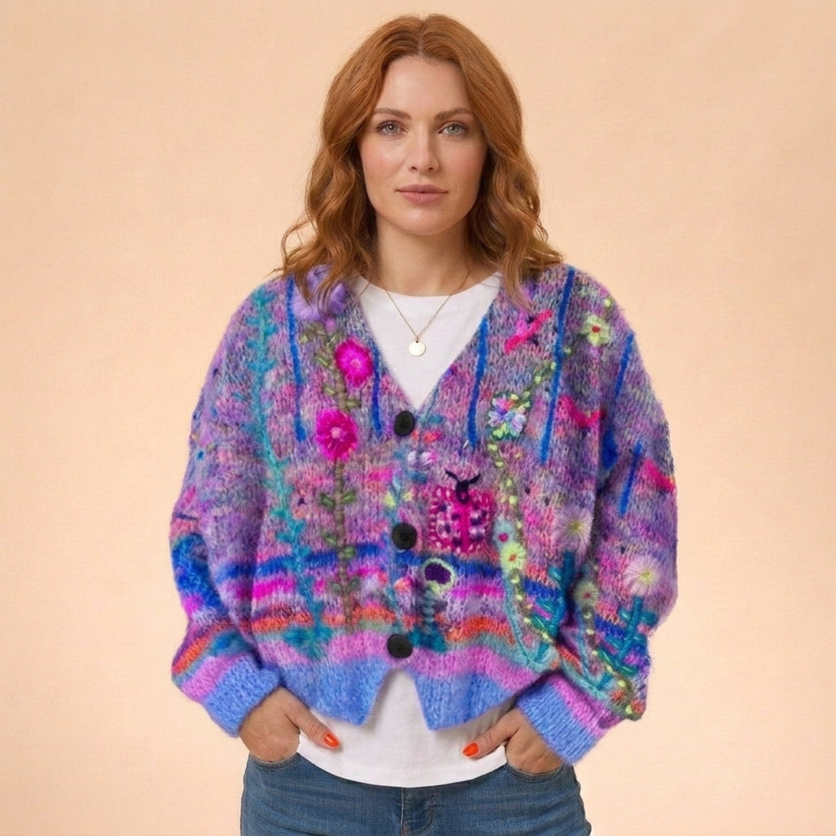 Women's Warm Wool Blend Cardigan