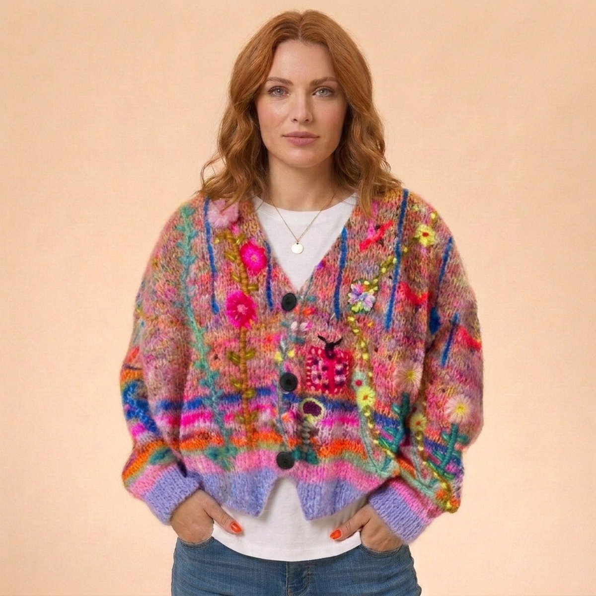 Women's Warm Wool Blend Cardigan