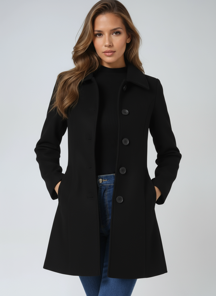 Women's Wool Blend Trench Coat